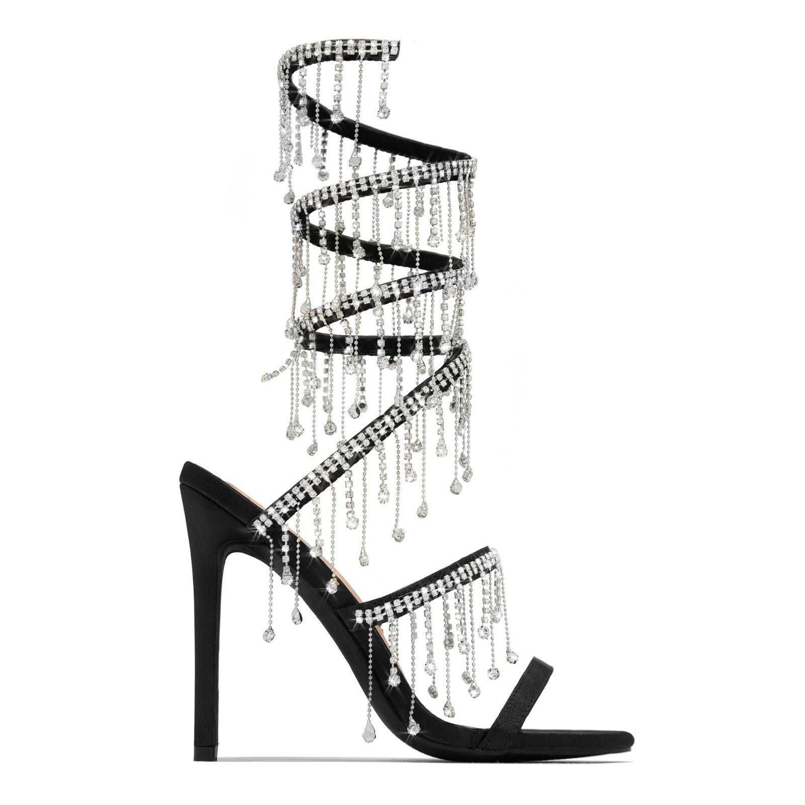 Hanging Rhinestones High Heel