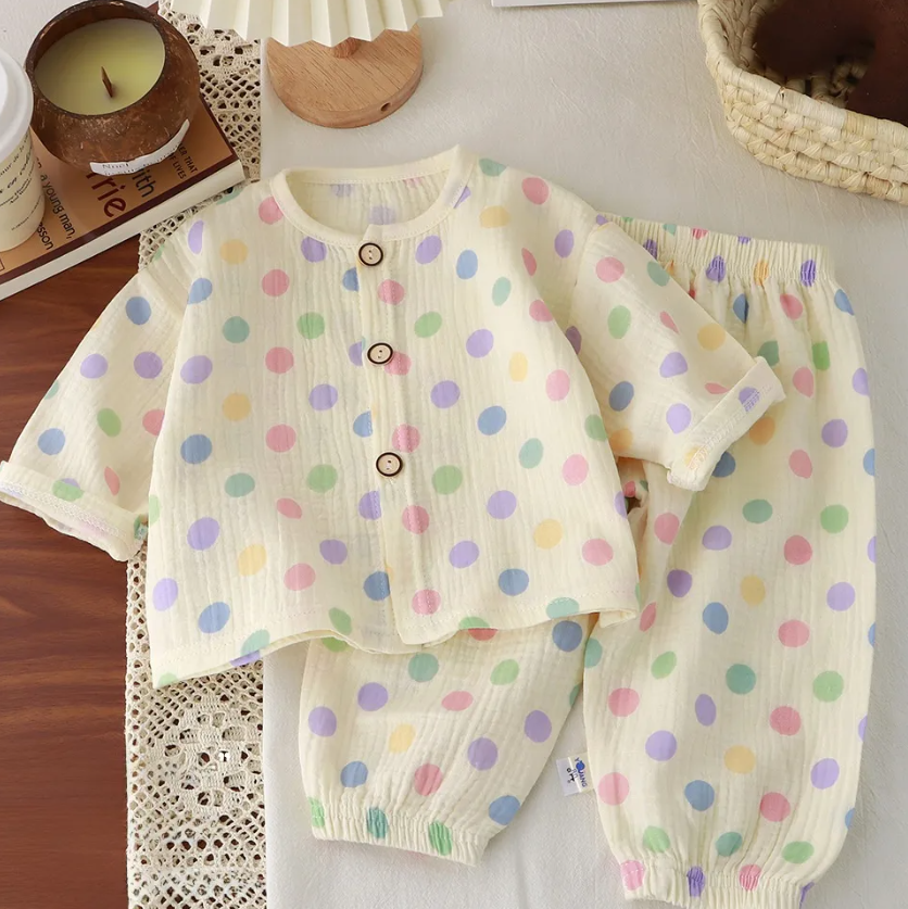 Children's Cotton Gauze Pajama Set