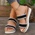 Wedge Heel Hemp Rope Sandals