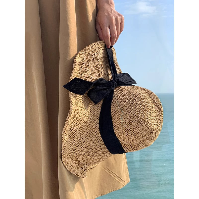 Lafite straw hat for women's summer sun protection