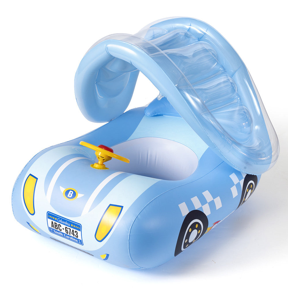 Children Inflatable Swim Seat Ring with Sunshade