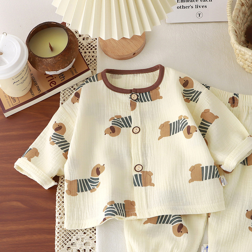 Children's Cotton Gauze Pajama Set