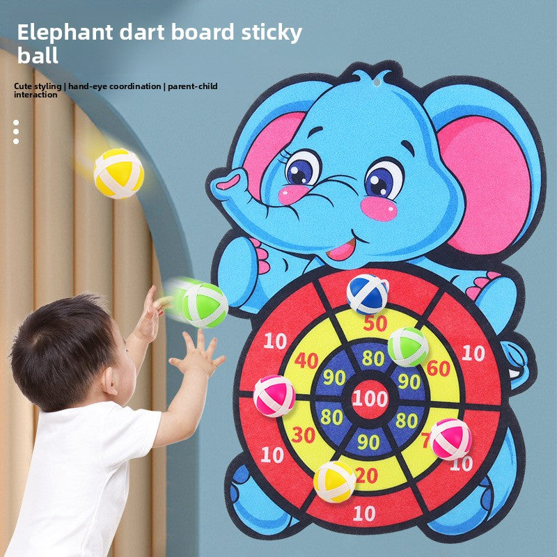 Elephant Sticky Ball Dart Board