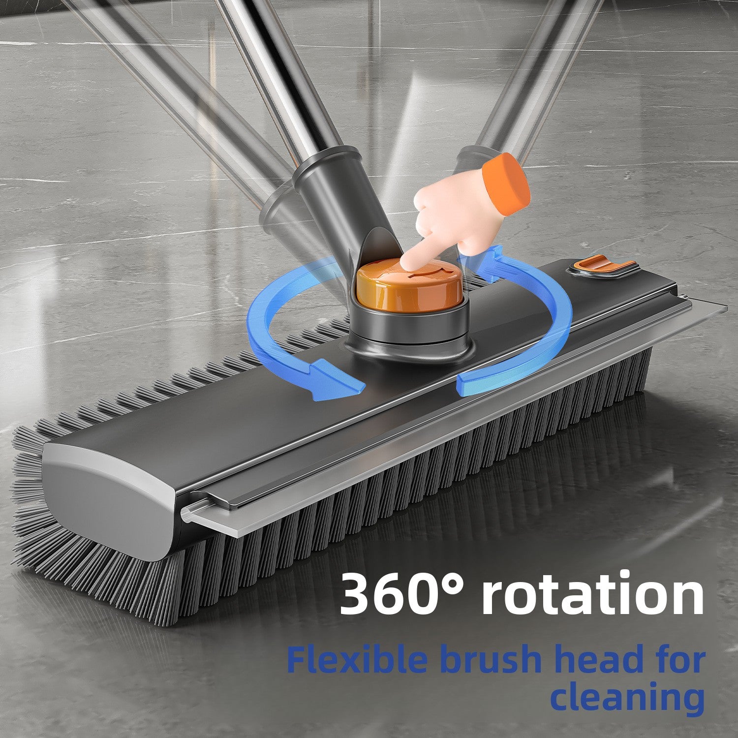 Hard Bristle Scrub Brush with squidgy
