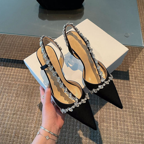 Bright crystal heels
