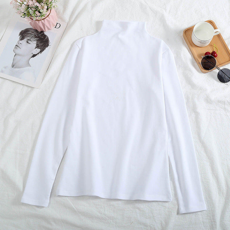 Long-sleeved T-shirt as a base layer in solid colors