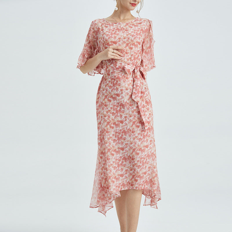 Pink Silk Dress