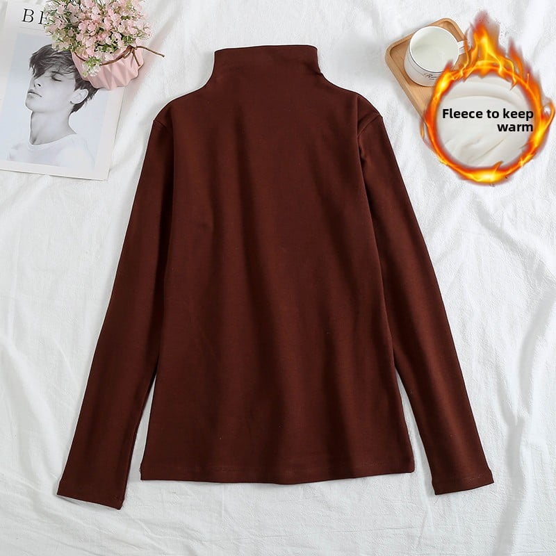 Long-sleeved T-shirt as a base layer in solid colors