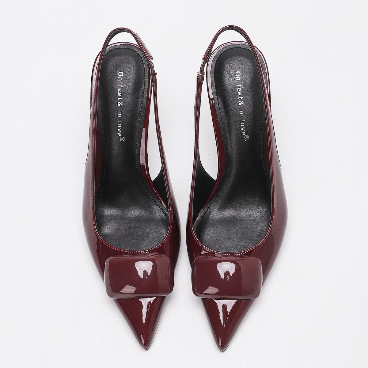 Maroon Pointed Toe High Heel