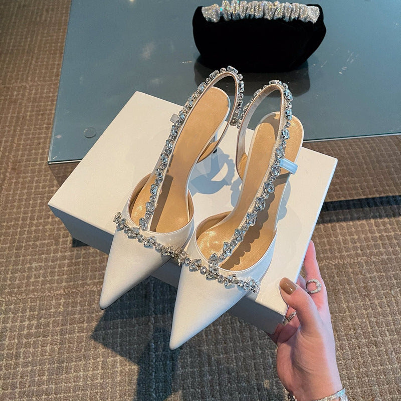 Bright crystal heels