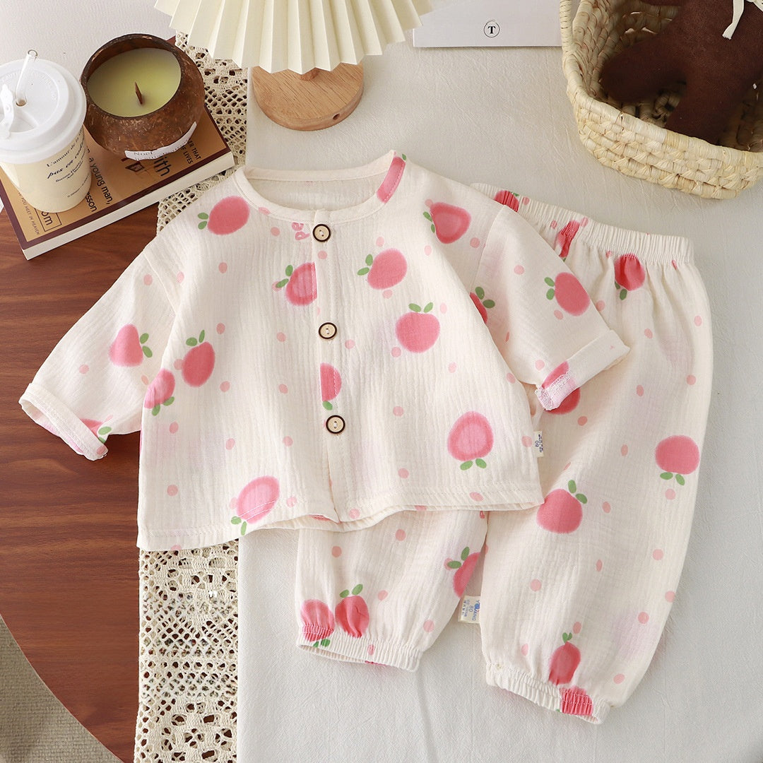 Children's Cotton Gauze Pajama Set