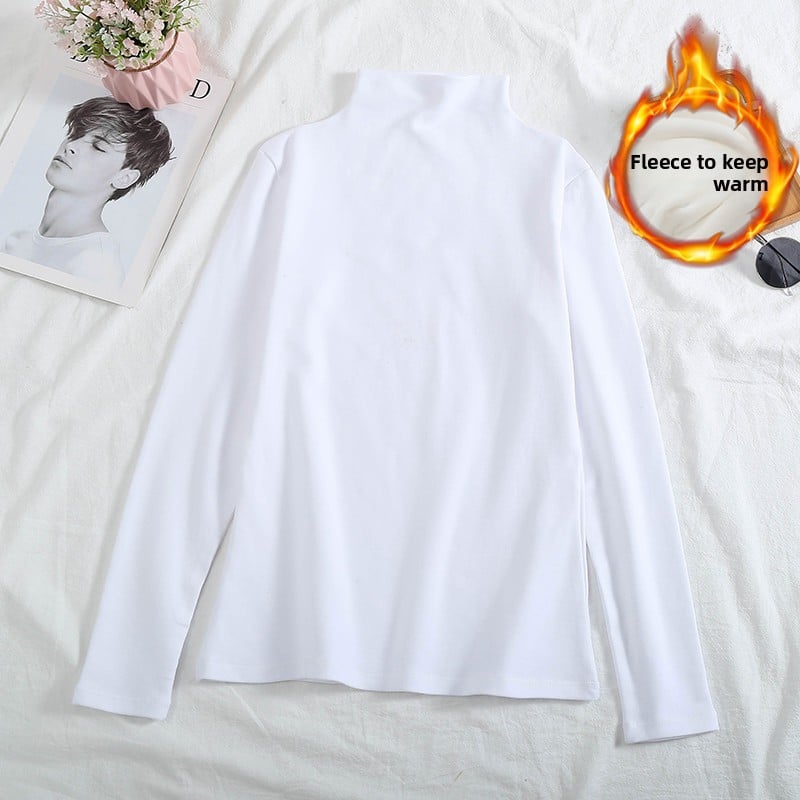 Long-sleeved T-shirt as a base layer in solid colors
