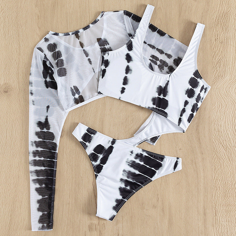 Yin Yang One-piece swimming suit set