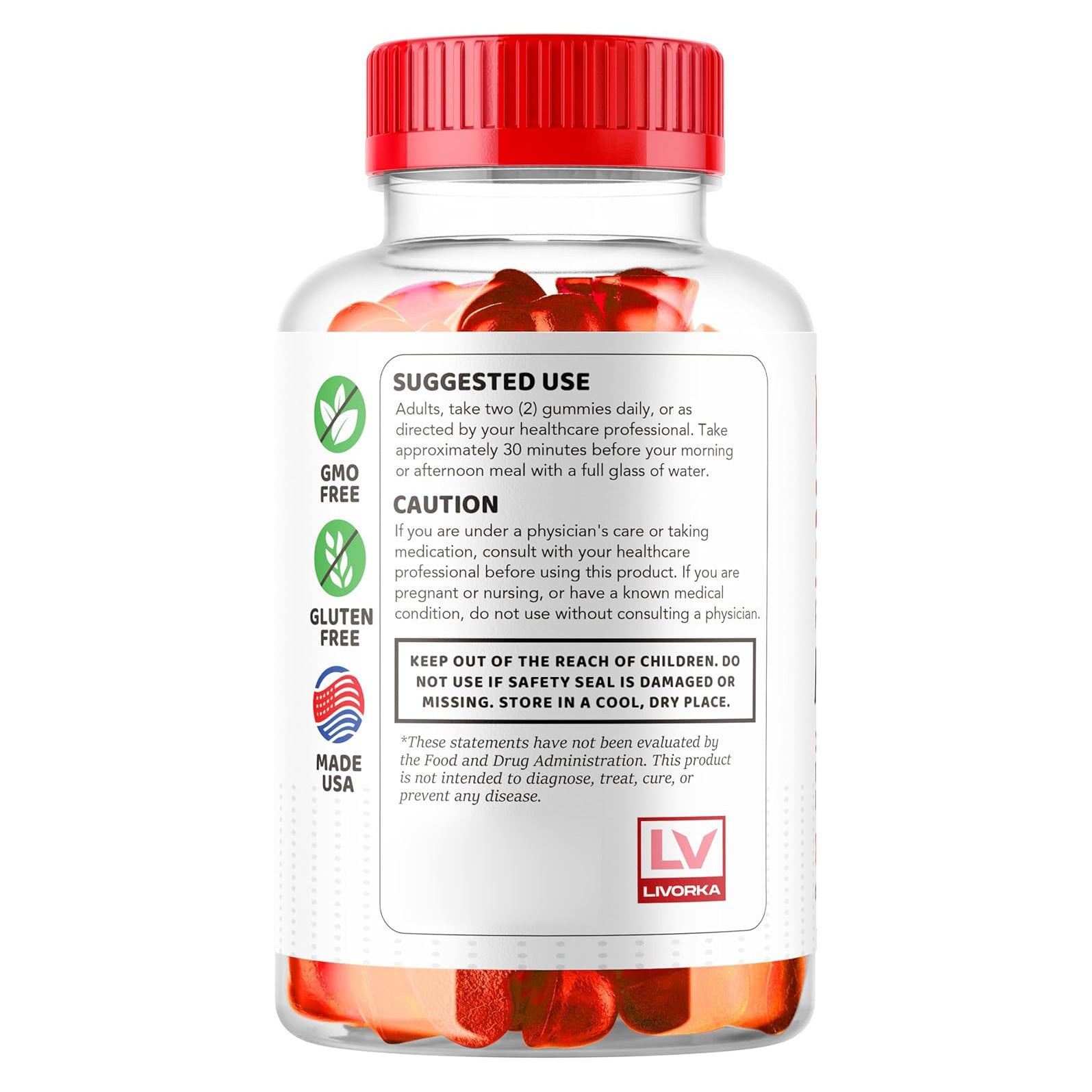 Apple Cider Vinegar Vitamin Gummies Dietary Supplement