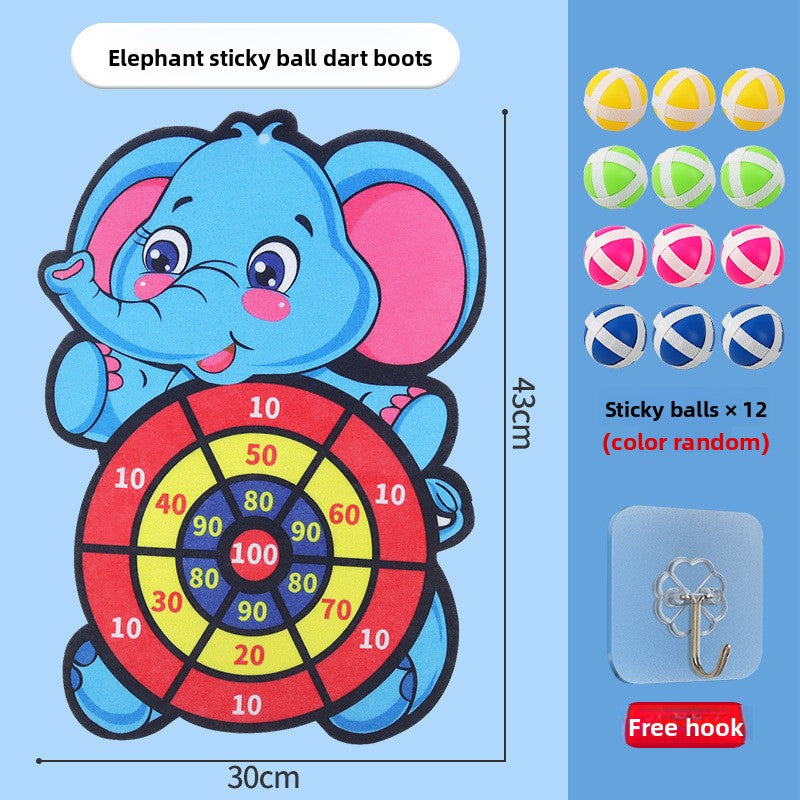 Elephant Sticky Ball Dart Board