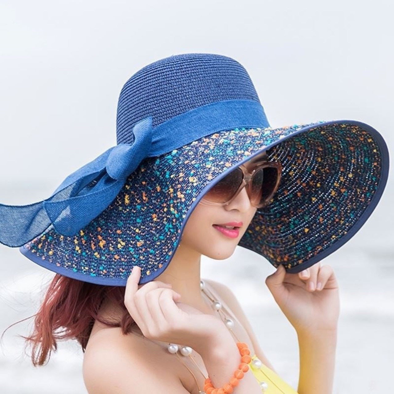 Large-brim sun hat