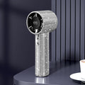 Handheld Bedazzled fan with digital display