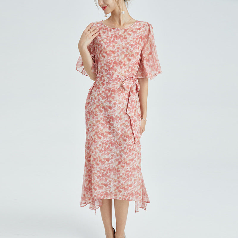 Pink Silk Dress