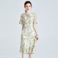 Silk Print Summer Dress