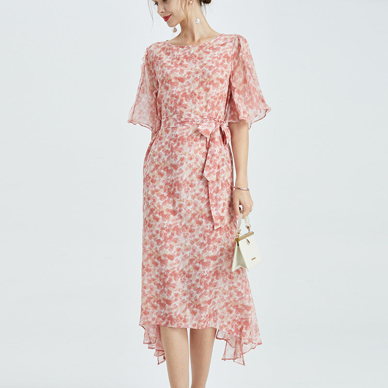 Pink Silk Dress