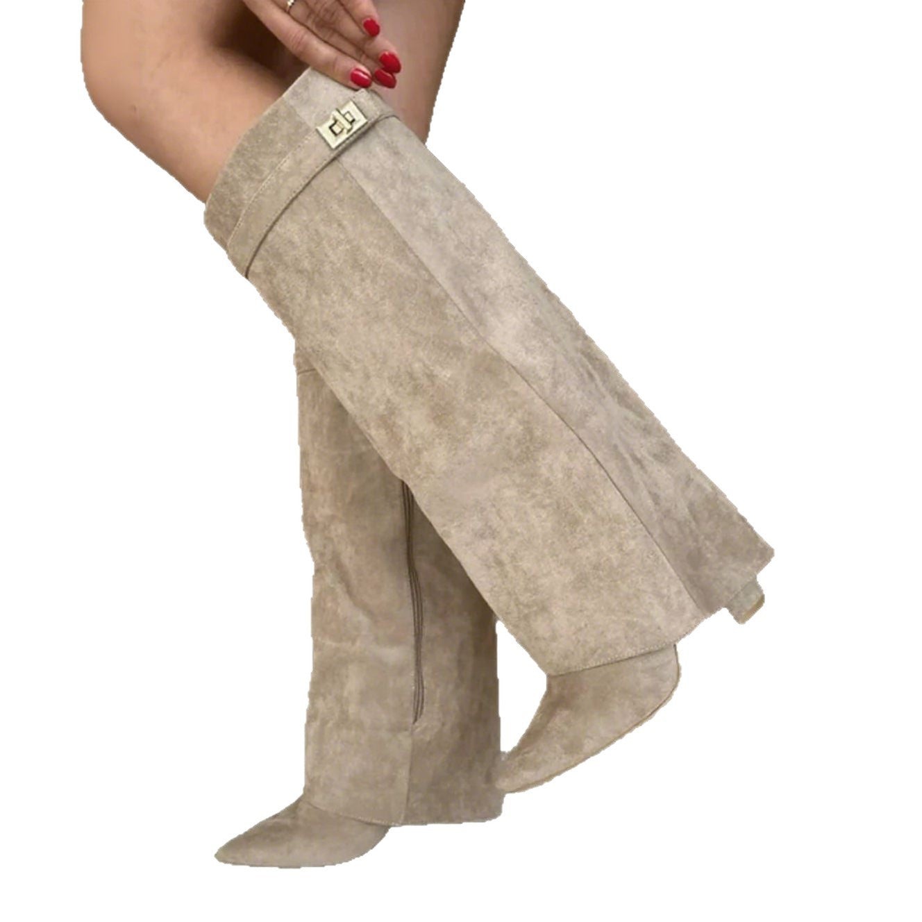 Pointed Toe High Shaft Boots
