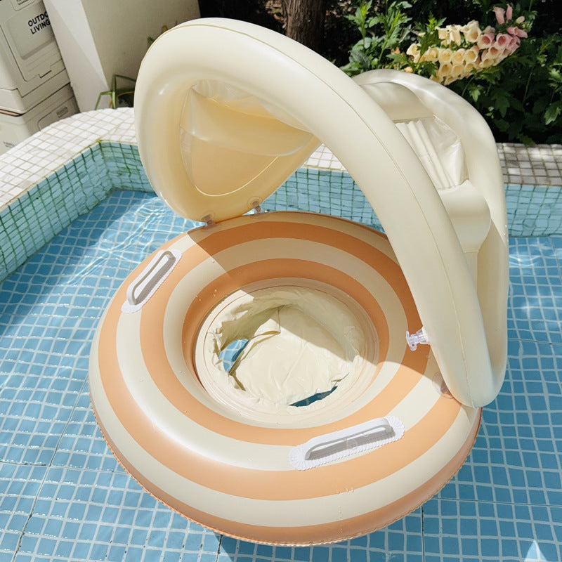 Children Inflatable Swim Seat Ring with Sunshade