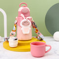 Dinosaur Baby Strap Double Lid Insulated Cup