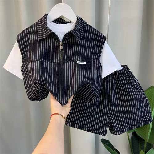 Boys Summer Shorts Suit Set