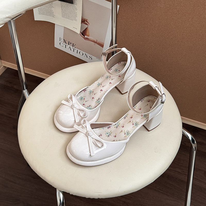 Floral Mary Jane heels