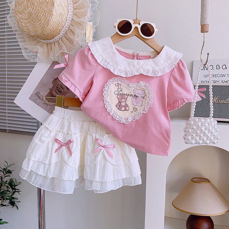 Girls Summer Pink Outfit