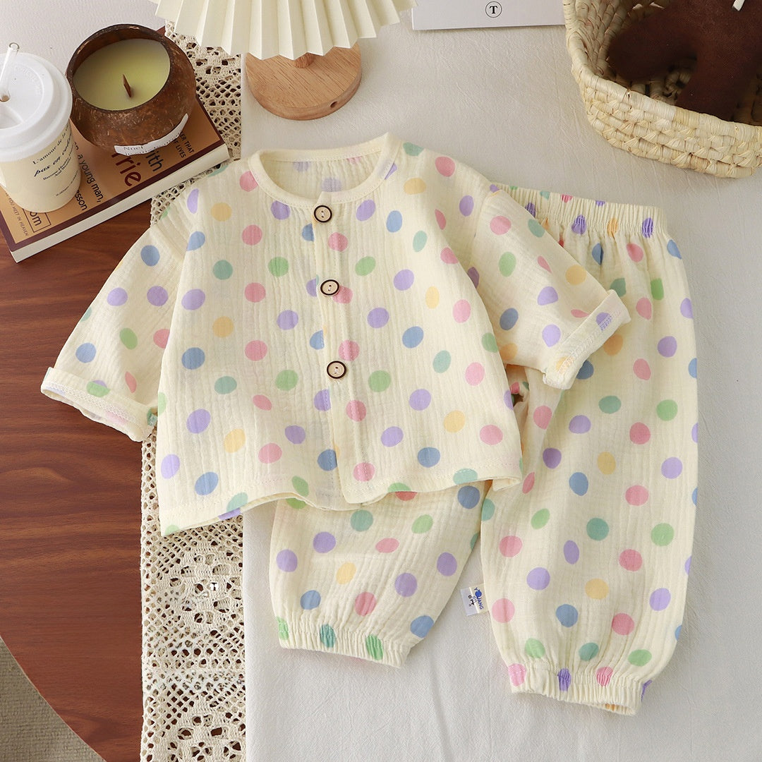 Children's Cotton Gauze Pajama Set