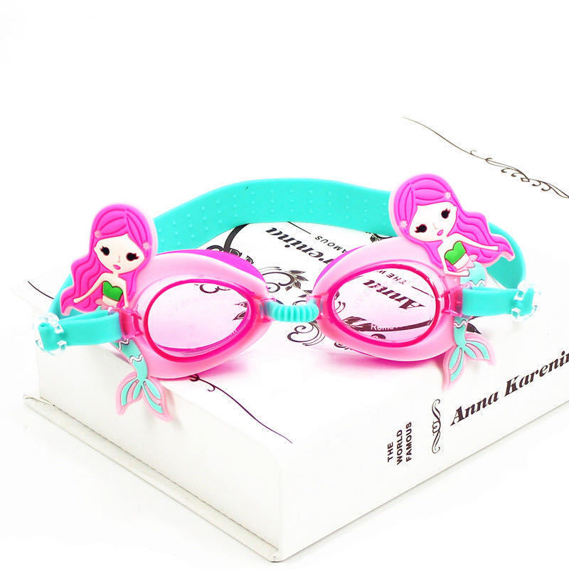 Children's Anti-Fog Swimming Goggles with Cartoon Designs