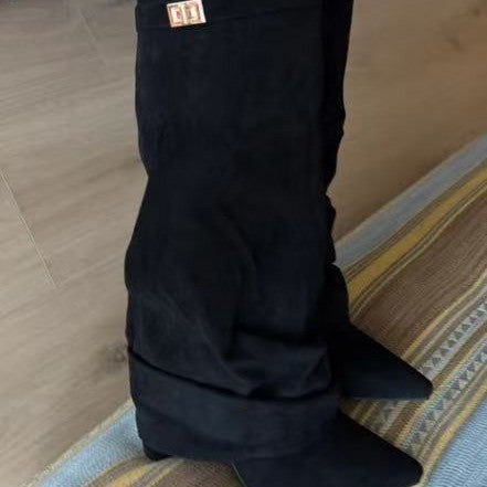 Pointed Toe High Shaft Boots