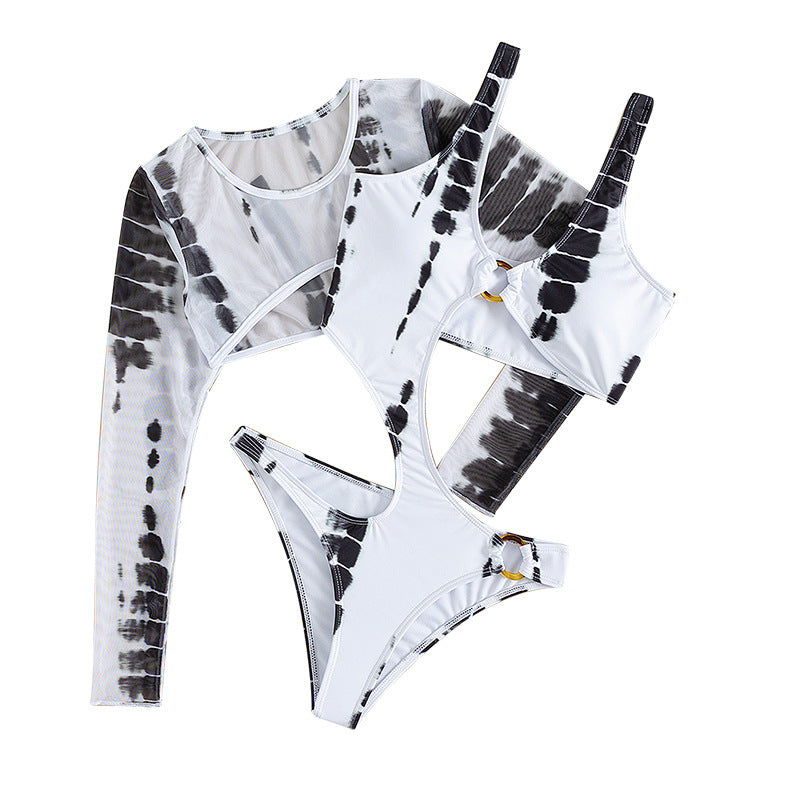 Yin Yang One-piece swimming suit set