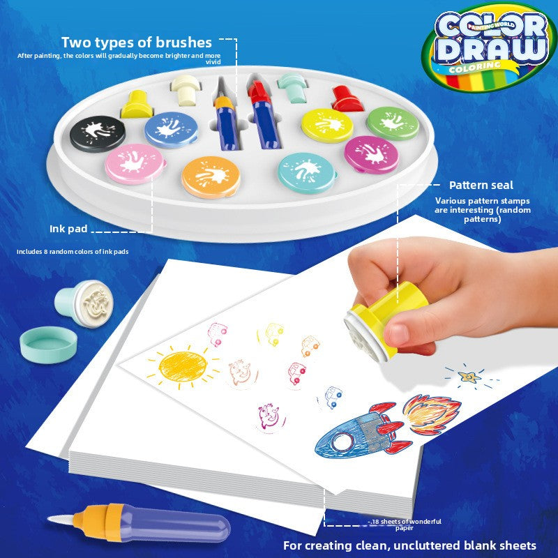 Children's paintbrush toy