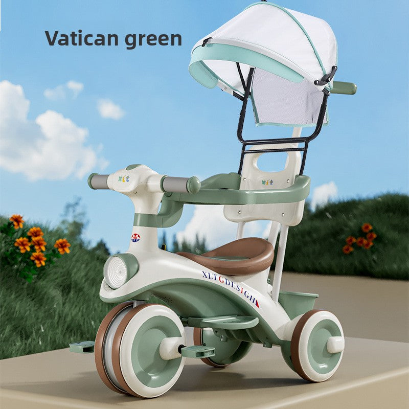 Adjustable Children Tricycle Stroller with Music Lights
