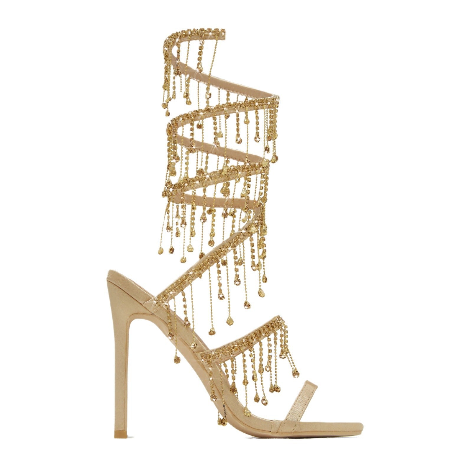 Hanging Rhinestones High Heel