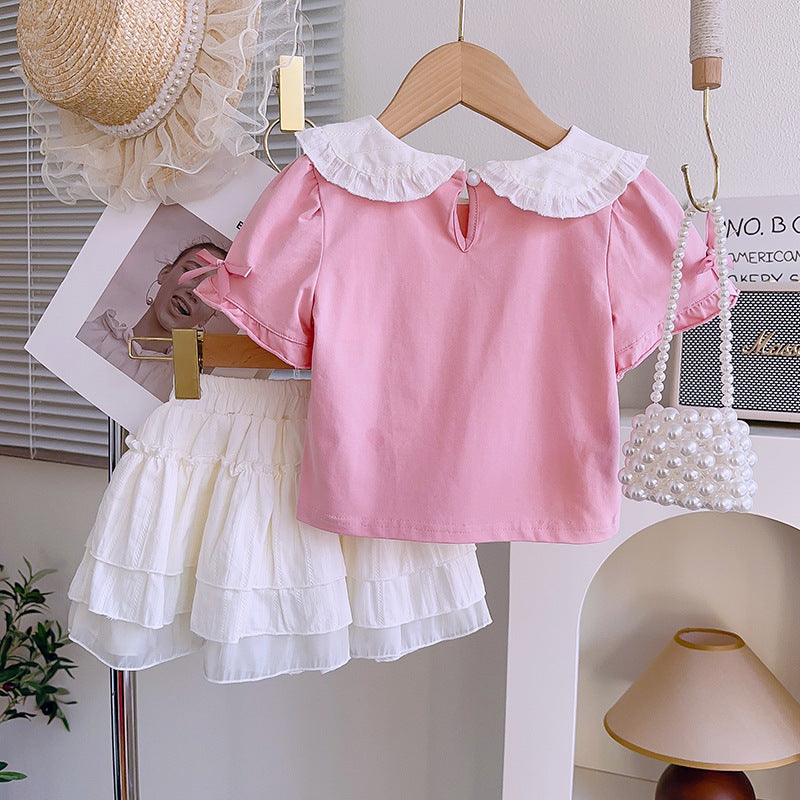 Girls Summer Pink Outfit