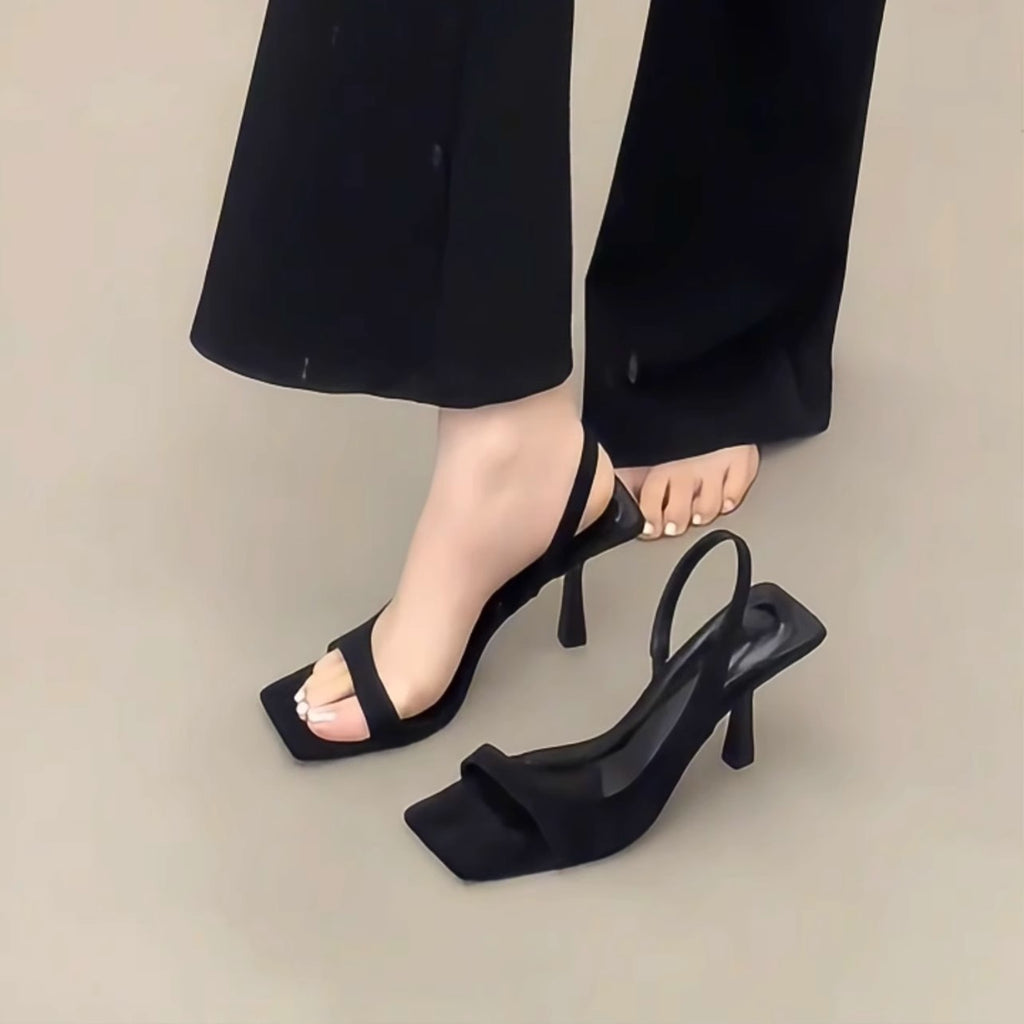 Monaco Square-Toe Heels