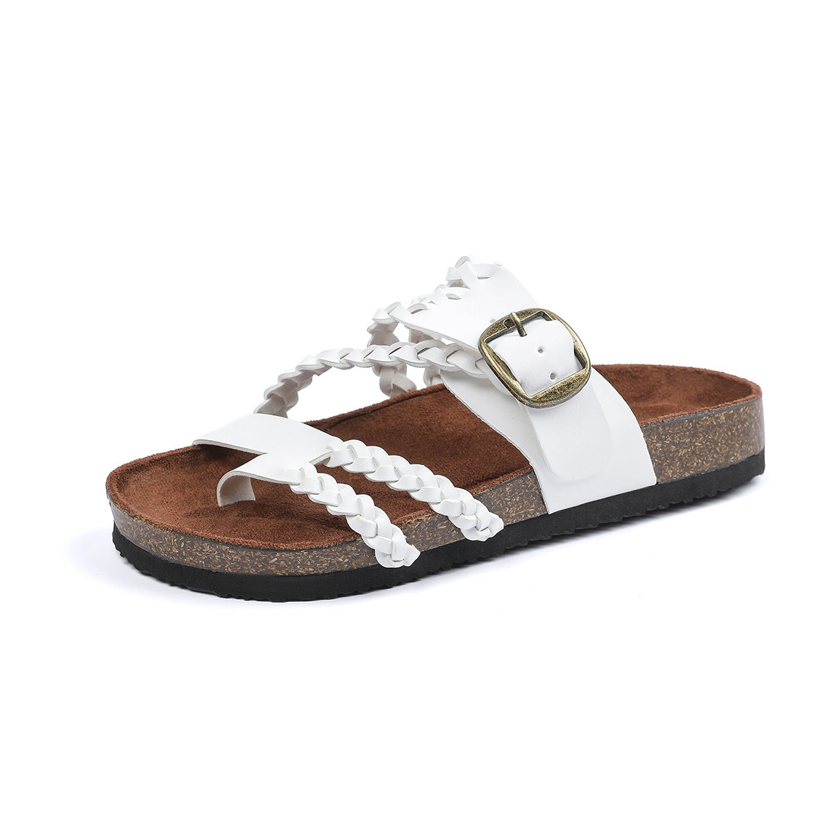 Woven Sandals with Suede Insoles