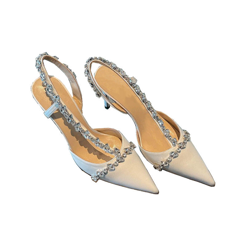 Bright crystal heels