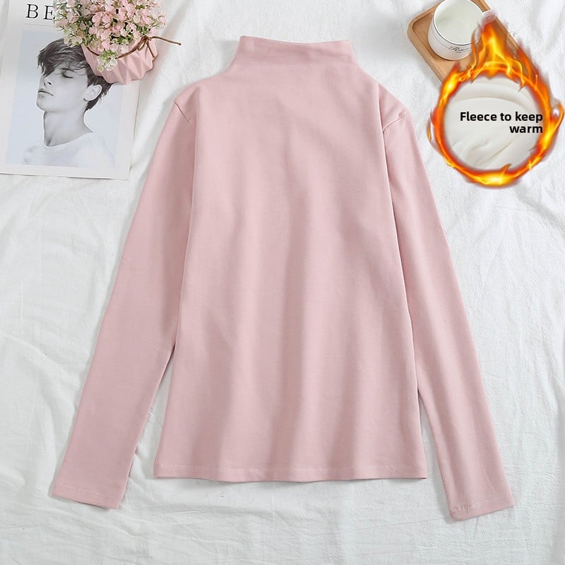 Long-sleeved T-shirt as a base layer in solid colors