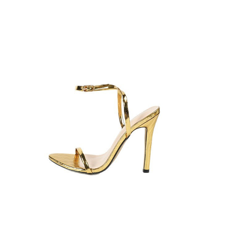 Simple Ankle Strap Stilettos