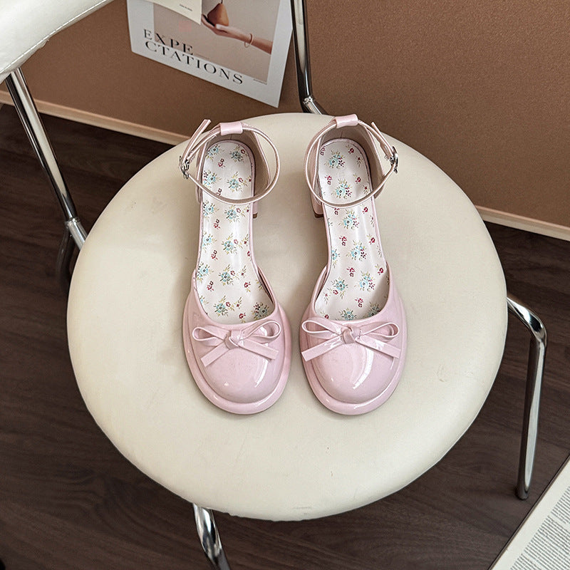 Floral Mary Jane heels