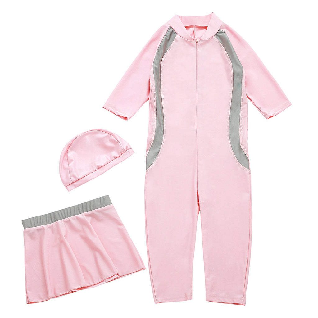 Girls' swimming suit set of three pieces