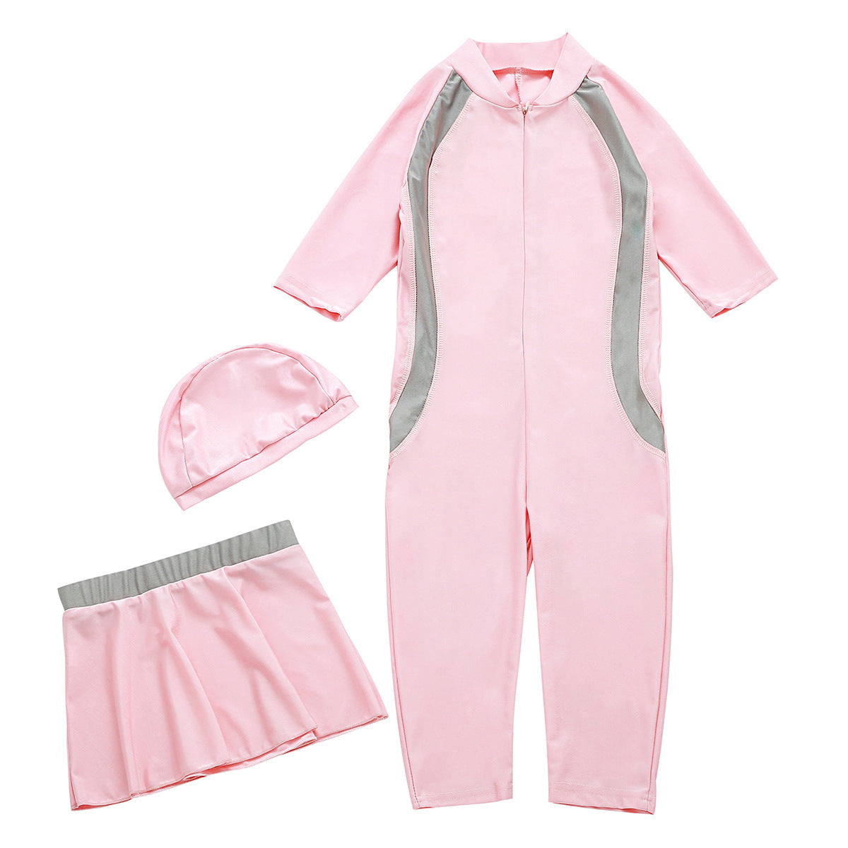 Girls' swimming suit set of three pieces