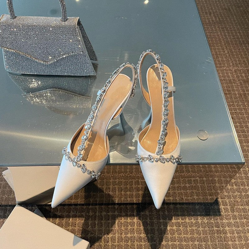Bright crystal heels