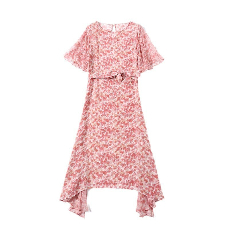 Pink Silk Dress