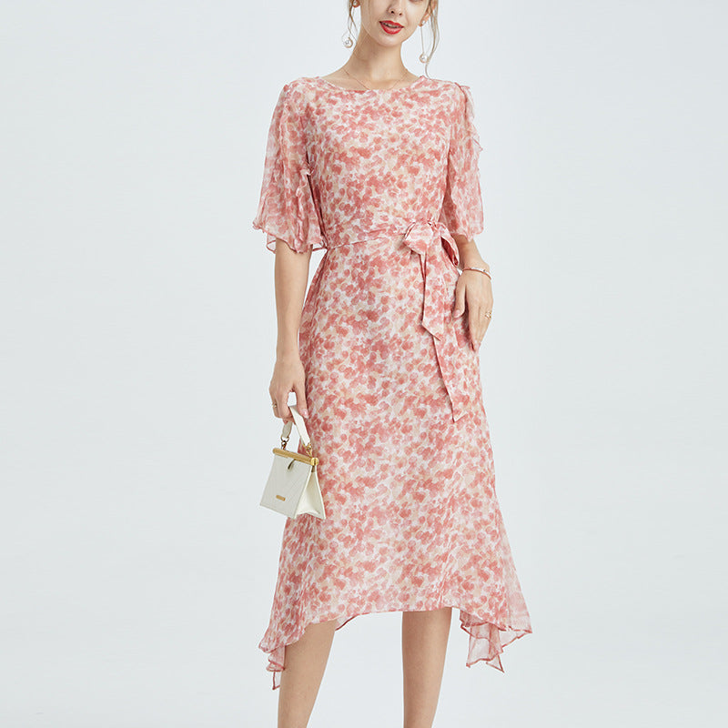 Pink Silk Dress
