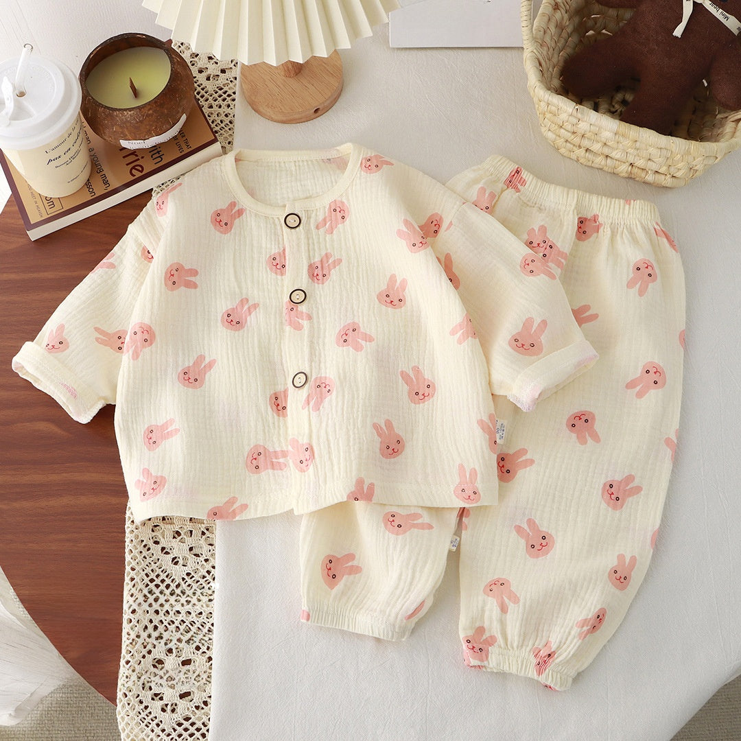 Children's Cotton Gauze Pajama Set